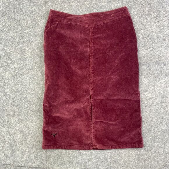 Sergio Valente Straight Pencil Skirt Size 27 Brushed Maroon Casual - Picture 1 of 9